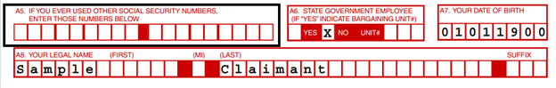 Sample of Question A5 of DE2501